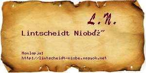 Lintscheidt Niobé névjegykártya